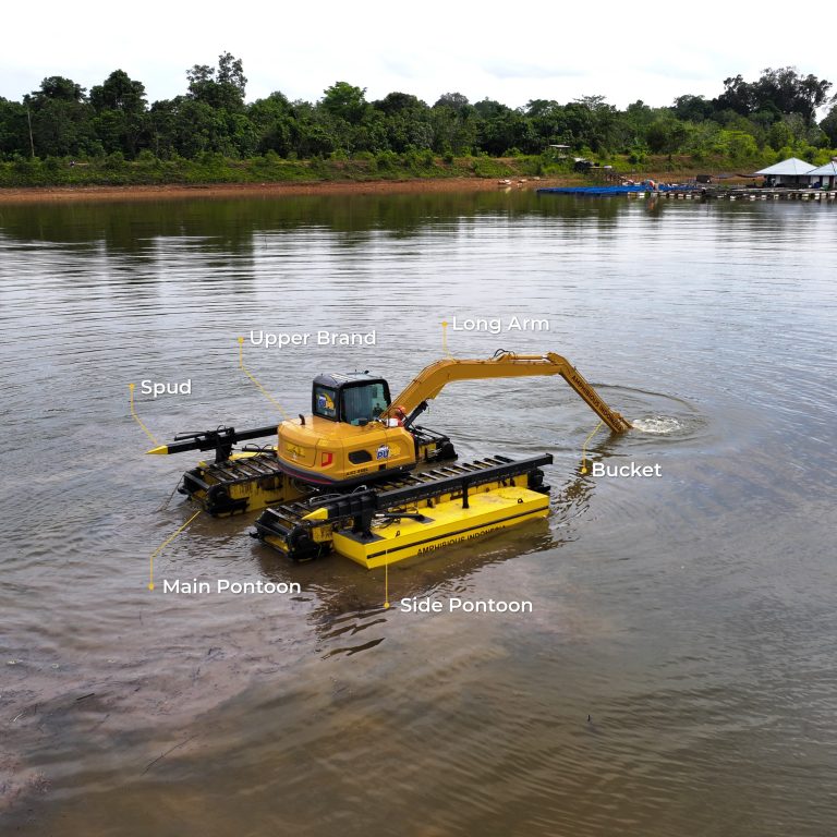 Amphibious Excavator 8 Ton Long Arm AI02-8XEL