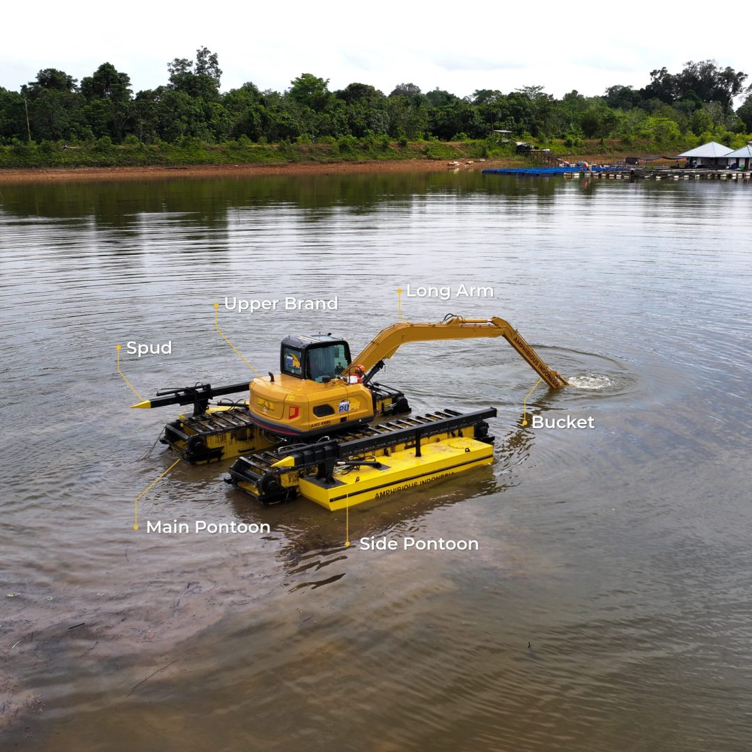 Read more about the article Amphibious Excavator 8 Ton Long Arm AI02-8XEL